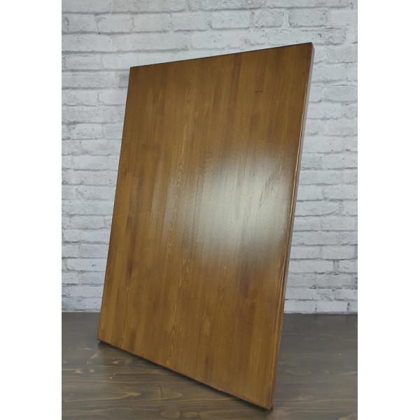 Столешница деревянная для стола, цвет темного дуба, 70х60х4 см