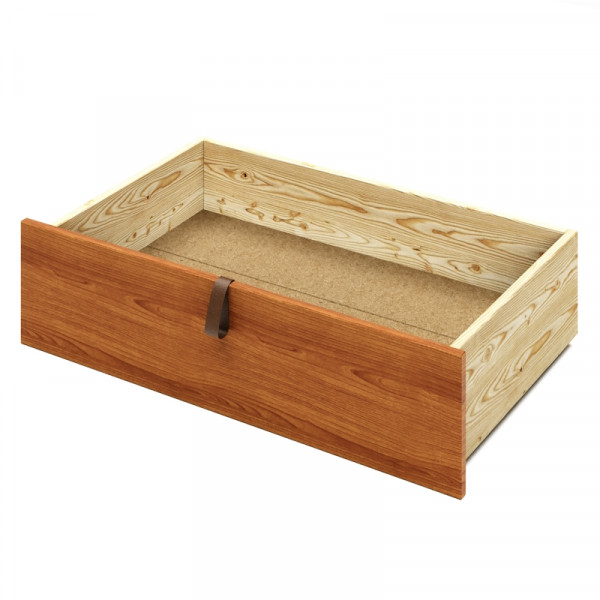 Ящик под кровать выкатной на колесиках для хранения вещей, 57х92,5х20,8 см, цвет ольхи