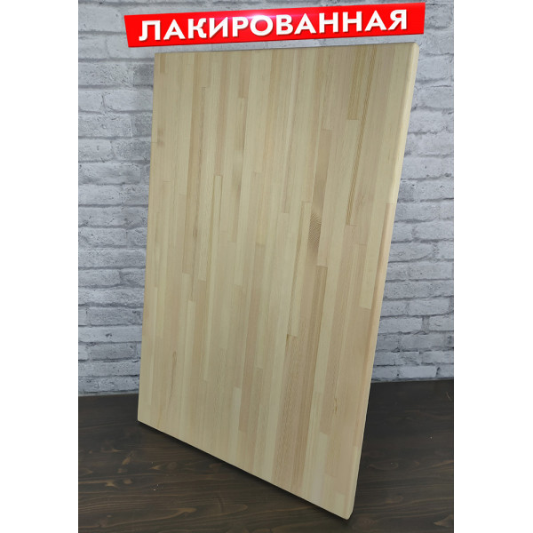 Столешница деревянная для стола, лакированная, 120х70х4 см