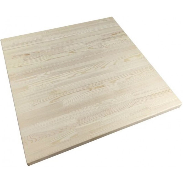 Столешница деревянная квадратная для стола, без шлифовки и покраски, 70х70х4 см