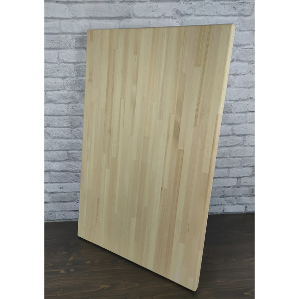 Столешница деревянная для стола, без шлифовки и покраски, 110х60х4 см