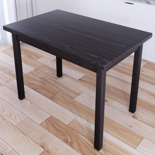 Стол кухонный Классика со столешницей из массива сосны 40 мм, цвет венге, 90х60х75 см