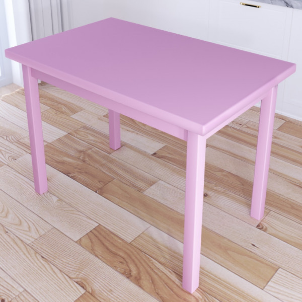 Стол кухонный Классика со столешницей из массива сосны 40 мм, цвет розовый, 110х60х75 см