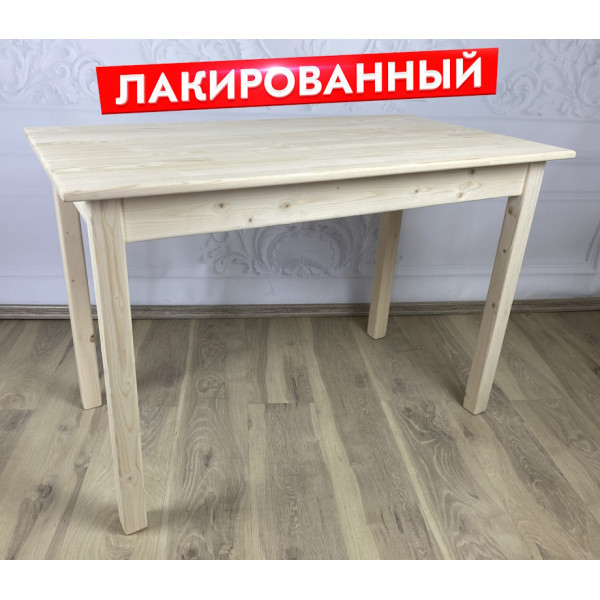 Стол кухонный Классика из массива сосны, столешница 20 мм, лакированный, 90х60х75 см
