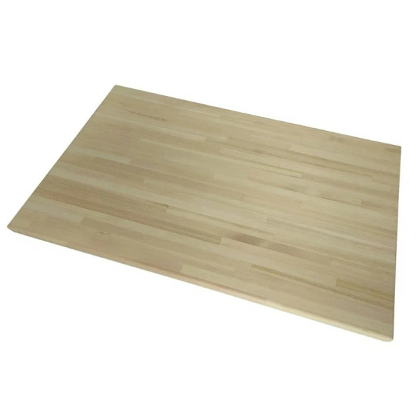 Столешница деревянная для стола, шлифованная под покраску, 130х60х4 см