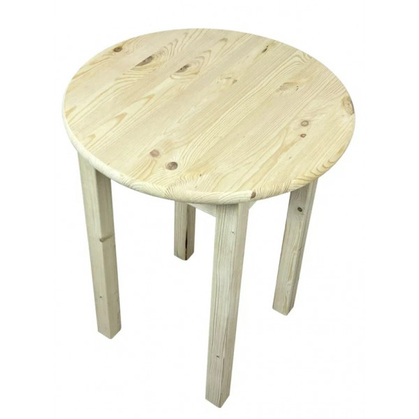Стол кухонный эконом круглый маленький деревянный 60х60х72 см