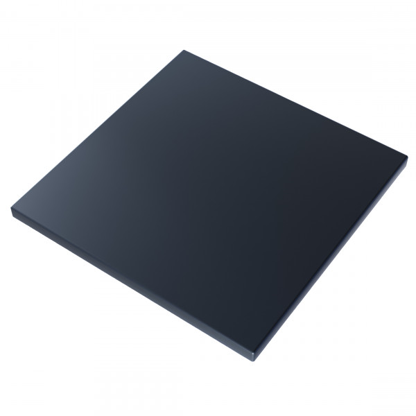 Столешница квадратная из массива сосны, 60х60х4 см, цвет антрацит