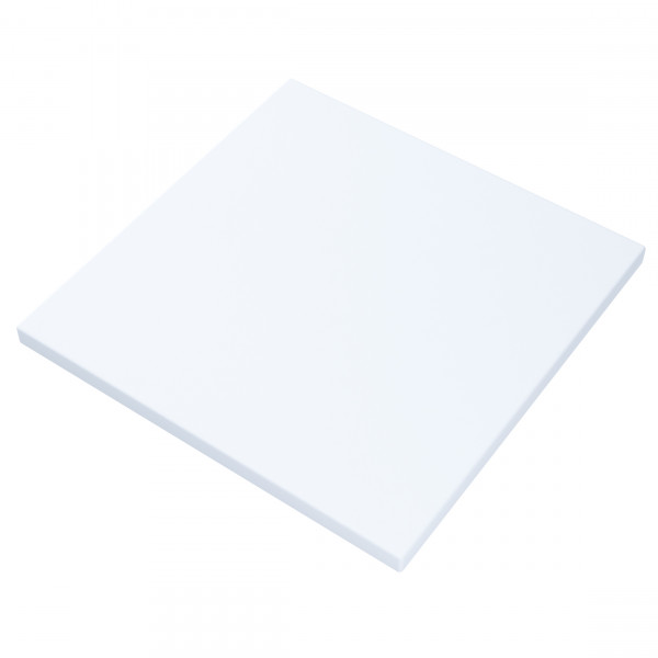 Столешница квадратная из массива сосны, 75x75х4 см, цвет белый