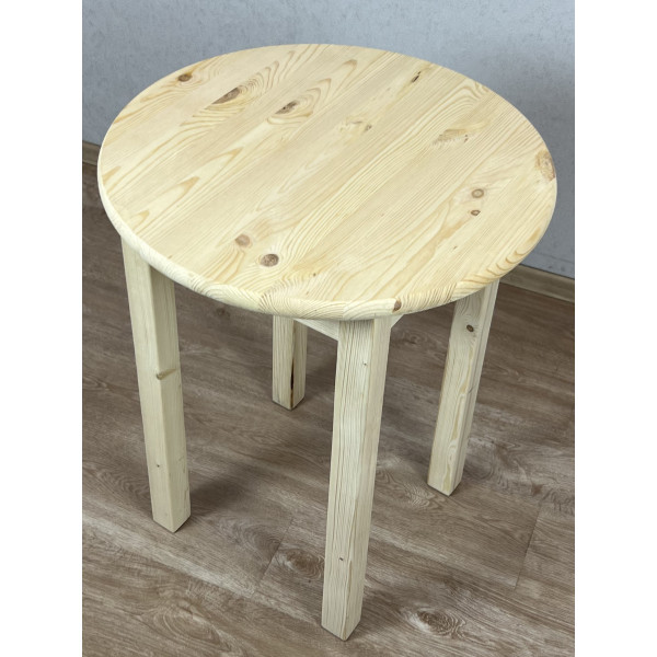 Стол кухонный эконом круглый маленький деревянный 60х60х72 см