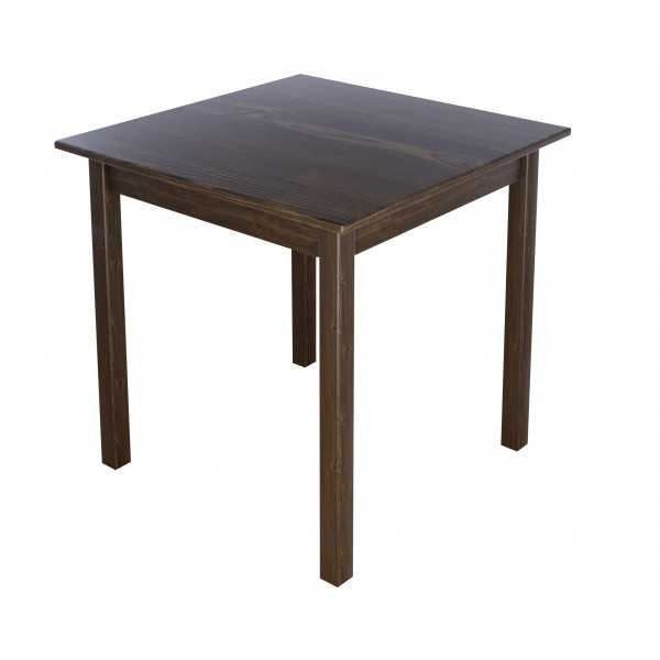 Стол кухонный Классика квадратный со столешницей и ножками цвета темного дуба, 20 мм, 60х60х75 см
